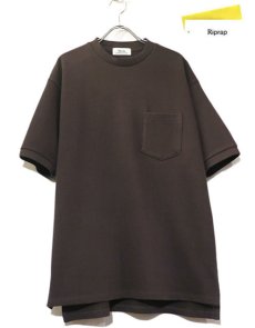 画像1: Riprap "CREW NECK POCKET POLO SHIRTS" 　color : DARK BROWN　size : LARGE (1)