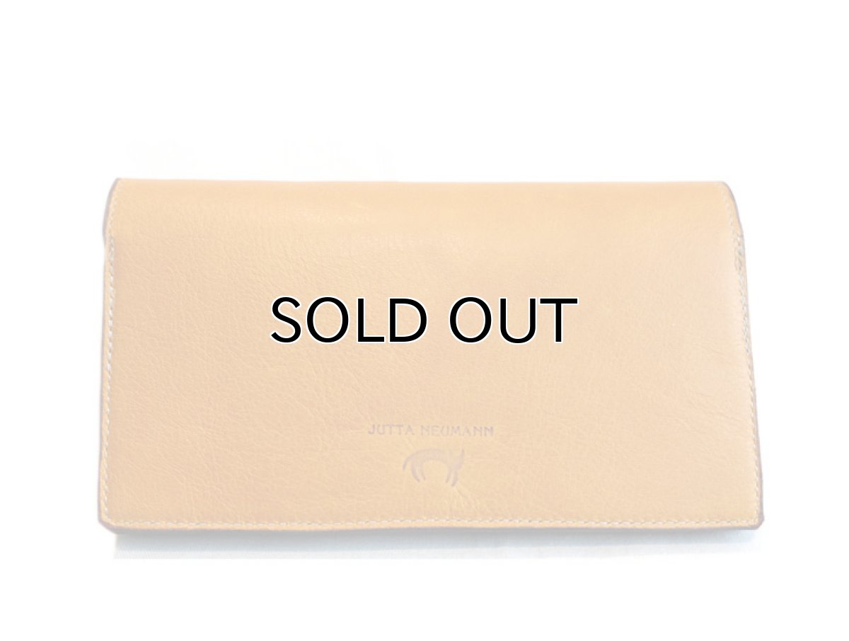 画像3: "JUTTA NEUMANN" Leather Wallet "the Waiter's Wallet"  color : Mustard / Violet　長財布 (3)