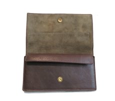 画像4: "JUTTA NEUMANN" Leather Wallet "the Waiter's Wallet"  color : Brown / Yellow Brown　長財布 (4)