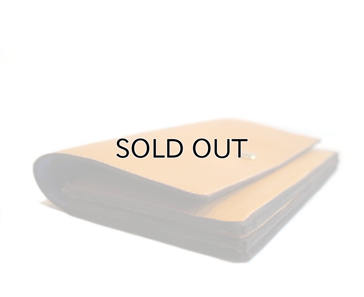 画像4: "JUTTA NEUMANN" Leather Wallet "the Waiter's Wallet"  color : Mustard / Violet　長財布 (4)