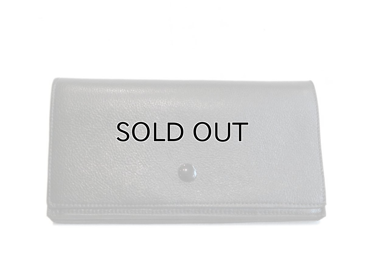 画像2: "JUTTA NEUMANN" Leather Wallet "the Waiter's Wallet"  color : Black / Deep Red　長財布 (2)