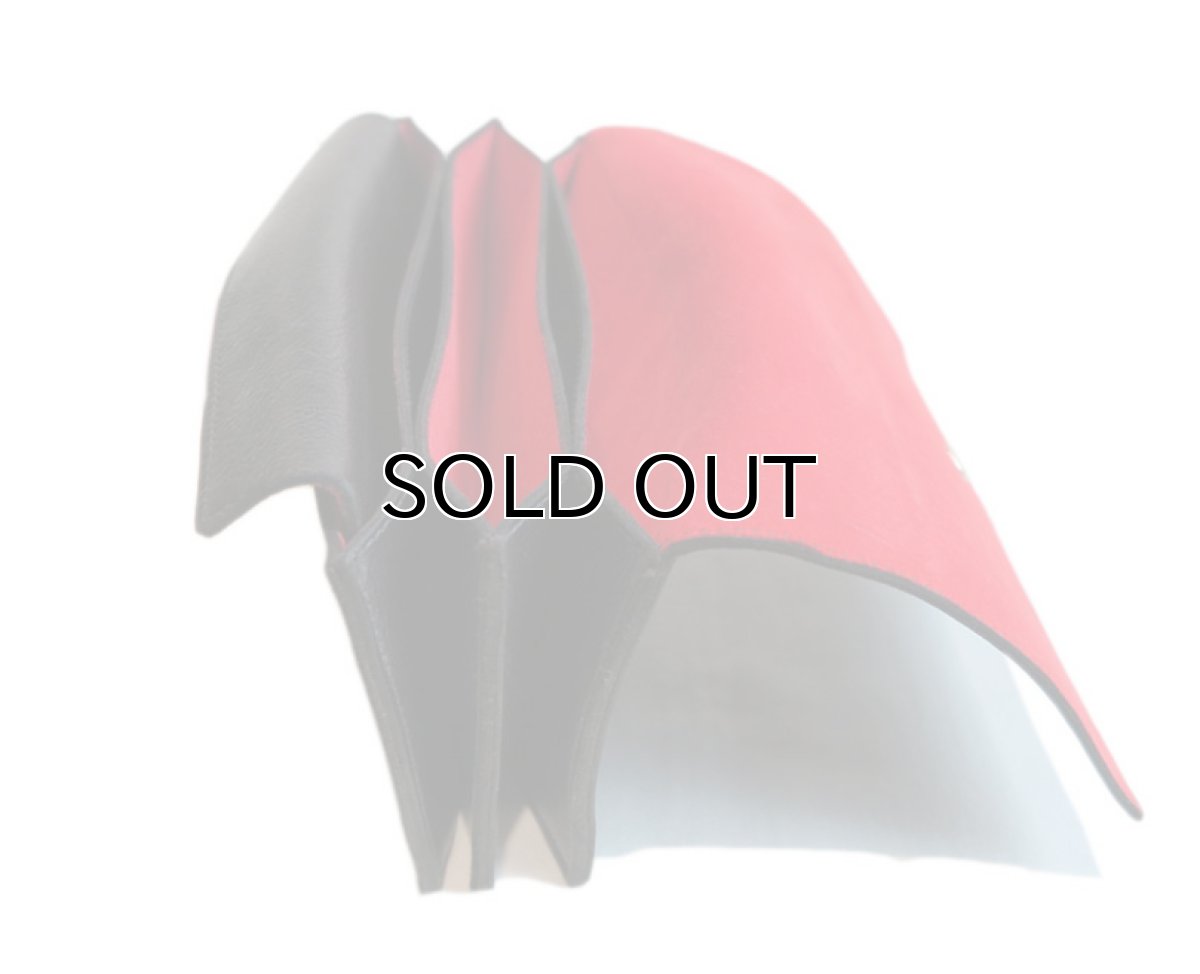 画像7: "JUTTA NEUMANN" Leather Wallet "the Waiter's Wallet"  color : Black / Deep Red　長財布 (7)