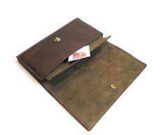 画像6: "JUTTA NEUMANN" Leather Wallet "the Waiter's Wallet"  color : Brown / Yellow Brown　長財布 (6)