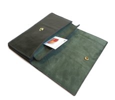 画像6: "JUTTA NEUMANN" Leather Wallet "the Waiter's Wallet"  color : Green / Olive Green　長財布 (6)