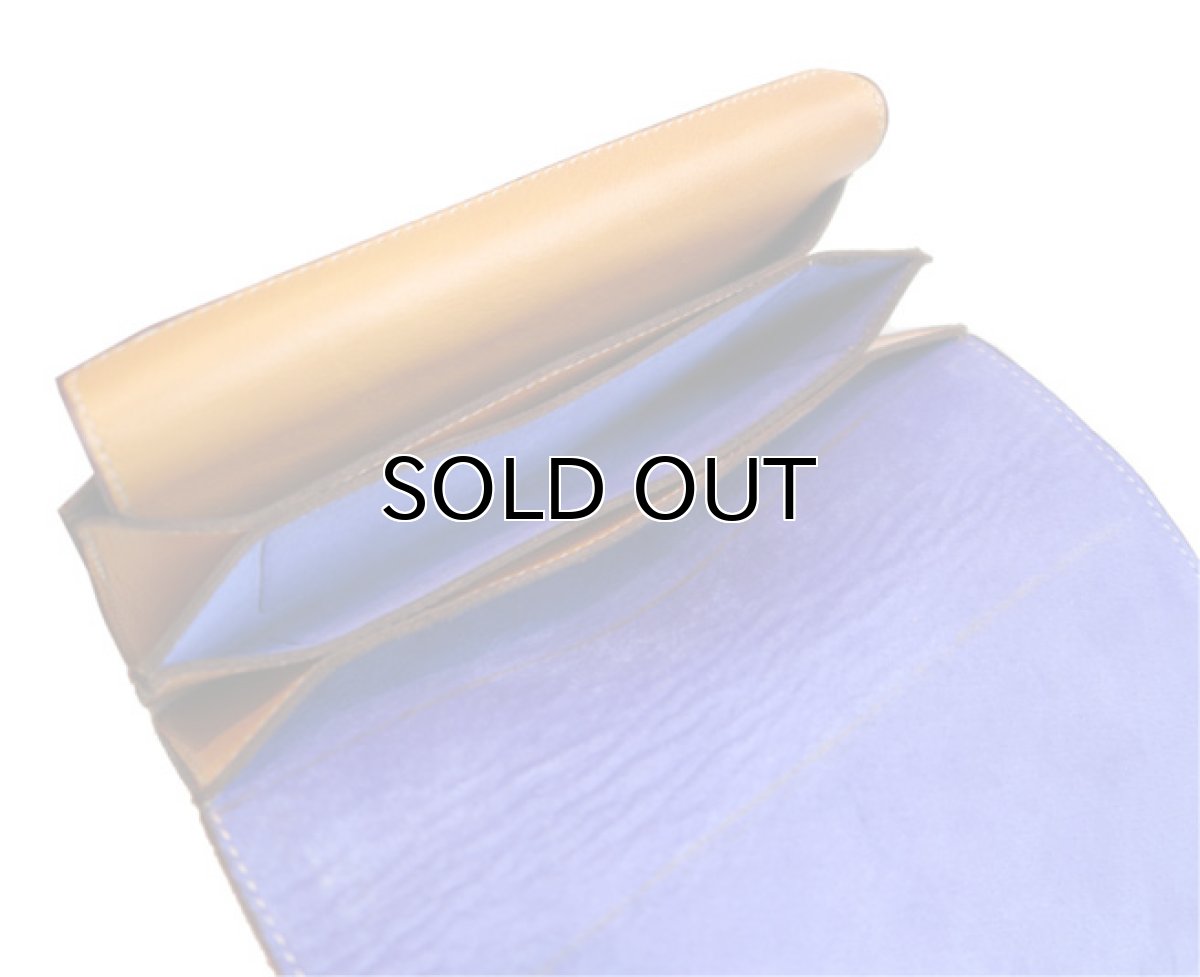 画像8: "JUTTA NEUMANN" Leather Wallet "the Waiter's Wallet"  color : Mustard / Violet　長財布 (8)