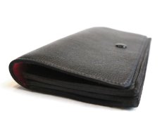 画像4: "JUTTA NEUMANN" Leather Wallet "the Waiter's Wallet"  color : Black / Deep Red　長財布 (4)