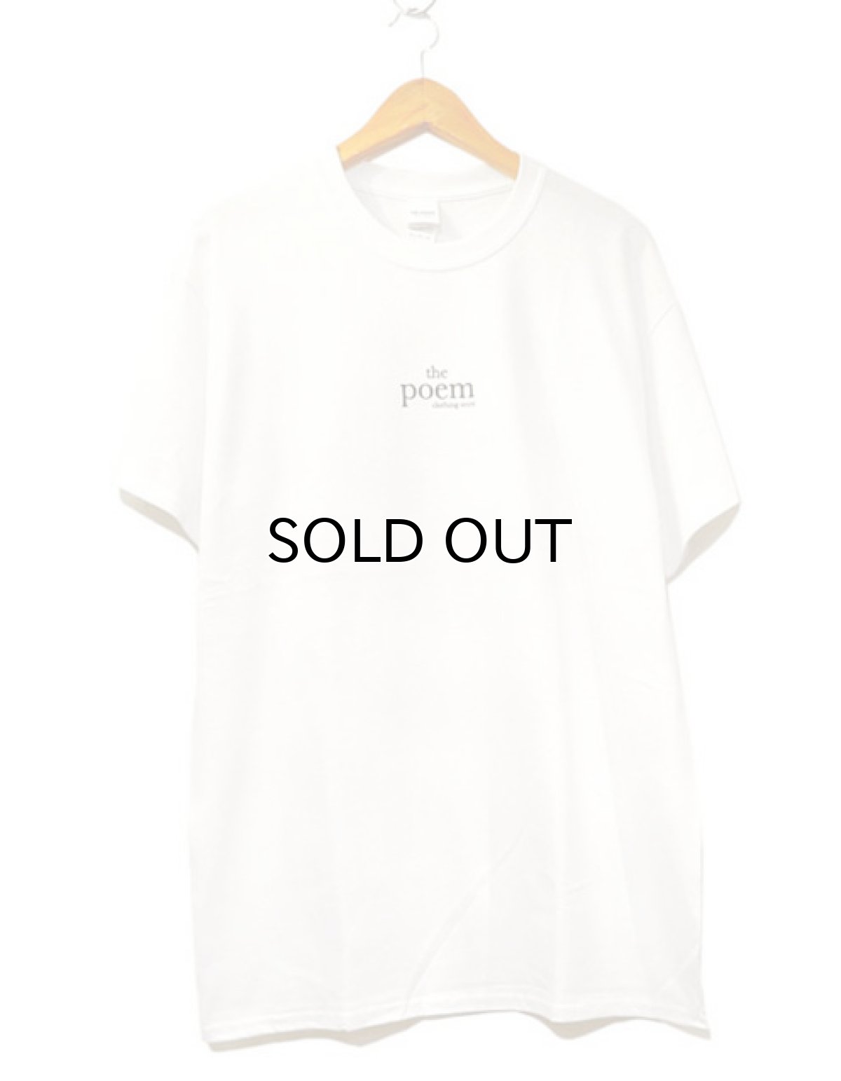 画像1: the poem clothing store "LOGO S/S Tee"　WHITE　size S,M,L,XL,2XL (1)