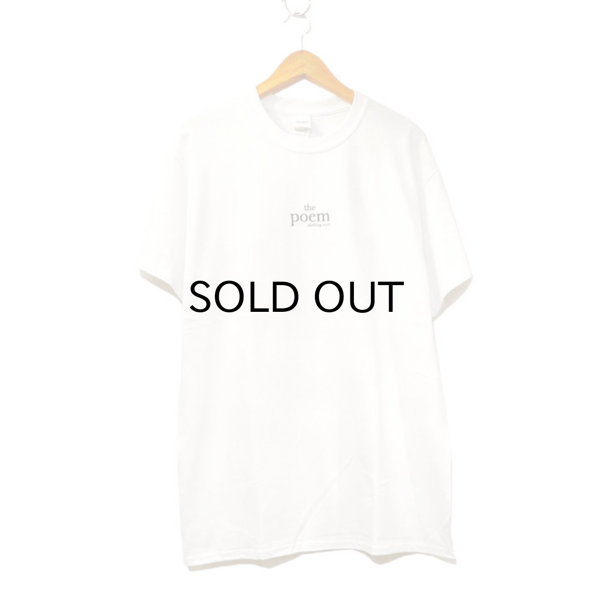 画像2: the poem clothing store "LOGO S/S Tee"　WHITE　size S,M,L,XL,2XL (2)