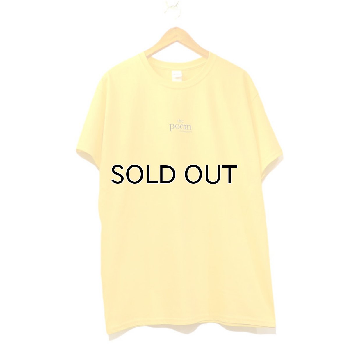 画像2: the poem clothing store "LOGO S/S Tee" YELLOW size S,M,L,XL,2XL (2)