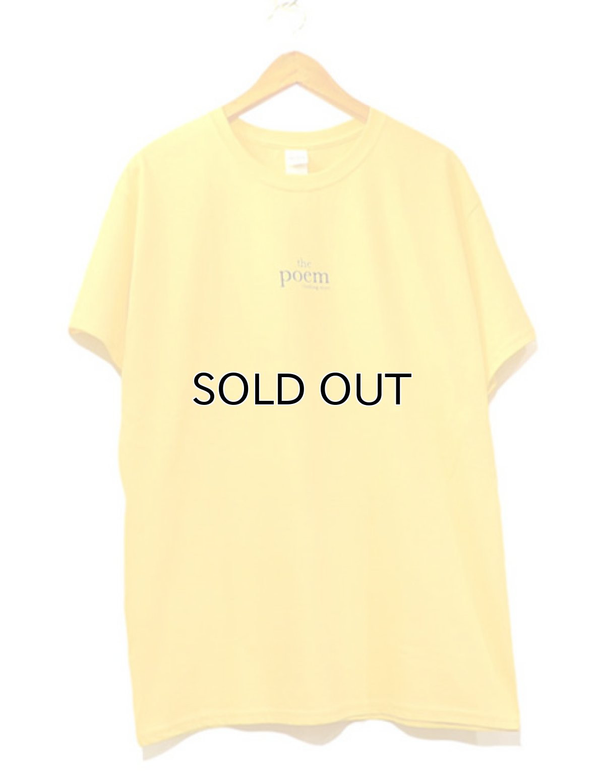 画像1: the poem clothing store "LOGO S/S Tee"　YELLOW　size S,M,L,XL,2XL (1)