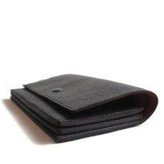画像4: "JUTTA NEUMANN" Leather Wallet "the Waiter's Wallet"  color : Black / Orange　長財布 (4)