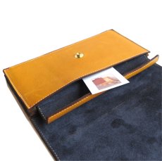 画像8: "JUTTA NEUMANN" Leather Wallet "the Waiter's Wallet"  color : Mustard / Charcoal　長財布 (8)