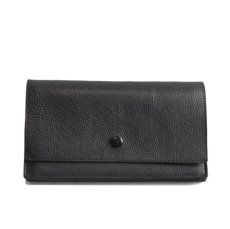 画像2: "JUTTA NEUMANN" Leather Wallet "the Waiter's Wallet"  color : Black / Violet　長財布 (2)