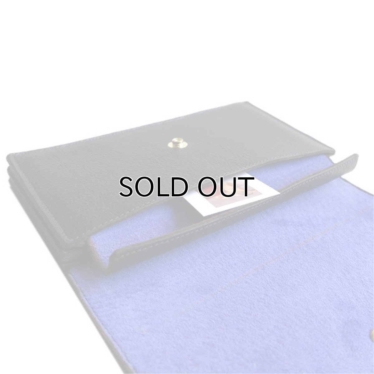 画像8: "JUTTA NEUMANN" Leather Wallet "the Waiter's Wallet"  color : Black / Violet　長財布 (8)