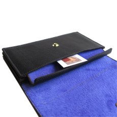 画像8: "JUTTA NEUMANN" Leather Wallet "the Waiter's Wallet"  color : Black / Violet　長財布 (8)