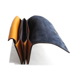 画像6: "JUTTA NEUMANN" Leather Wallet "the Waiter's Wallet"  color : Mustard / Charcoal　長財布 (6)