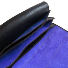 画像9: "JUTTA NEUMANN" Leather Wallet "the Waiter's Wallet"  color : Black / Violet　長財布 (9)