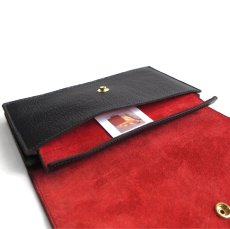 画像8: "JUTTA NEUMANN" Leather Wallet "the Waiter's Wallet"  color : Black / Orange　長財布 (8)