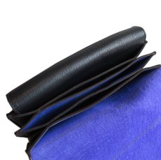 画像7: "JUTTA NEUMANN" Leather Wallet "the Waiter's Wallet"  color : Black / Violet　長財布 (7)