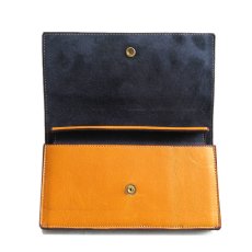 画像5: "JUTTA NEUMANN" Leather Wallet "the Waiter's Wallet"  color : Mustard / Charcoal　長財布 (5)