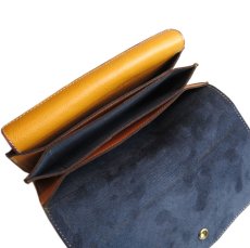 画像7: "JUTTA NEUMANN" Leather Wallet "the Waiter's Wallet"  color : Mustard / Charcoal　長財布 (7)