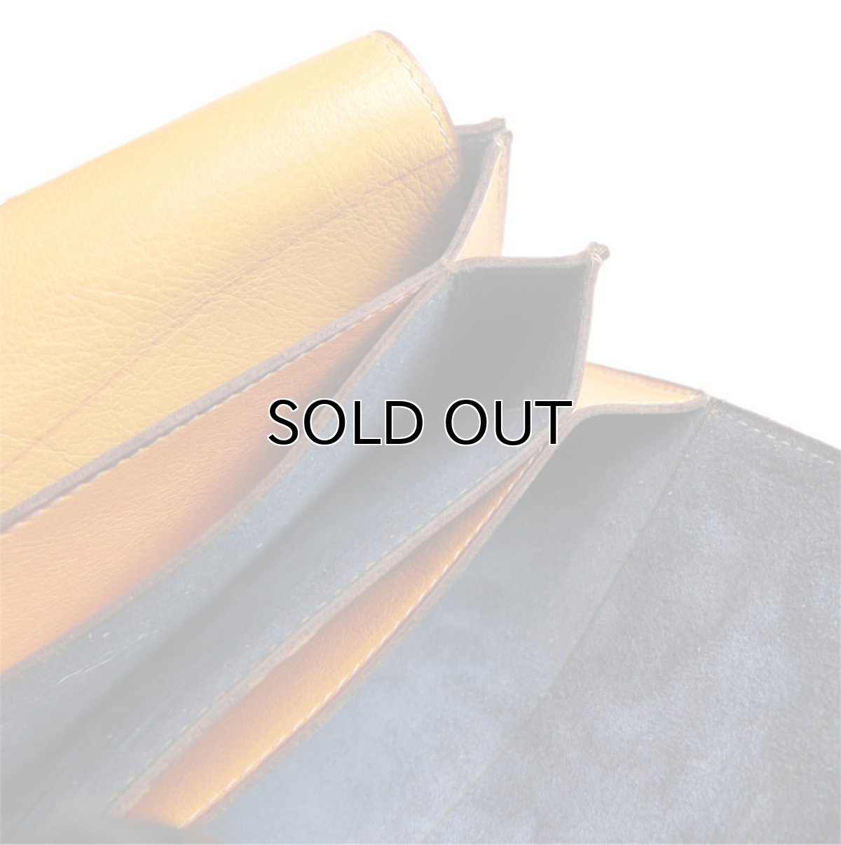 画像9: "JUTTA NEUMANN" Leather Wallet "the Waiter's Wallet"  color : Mustard / Charcoal　長財布 (9)