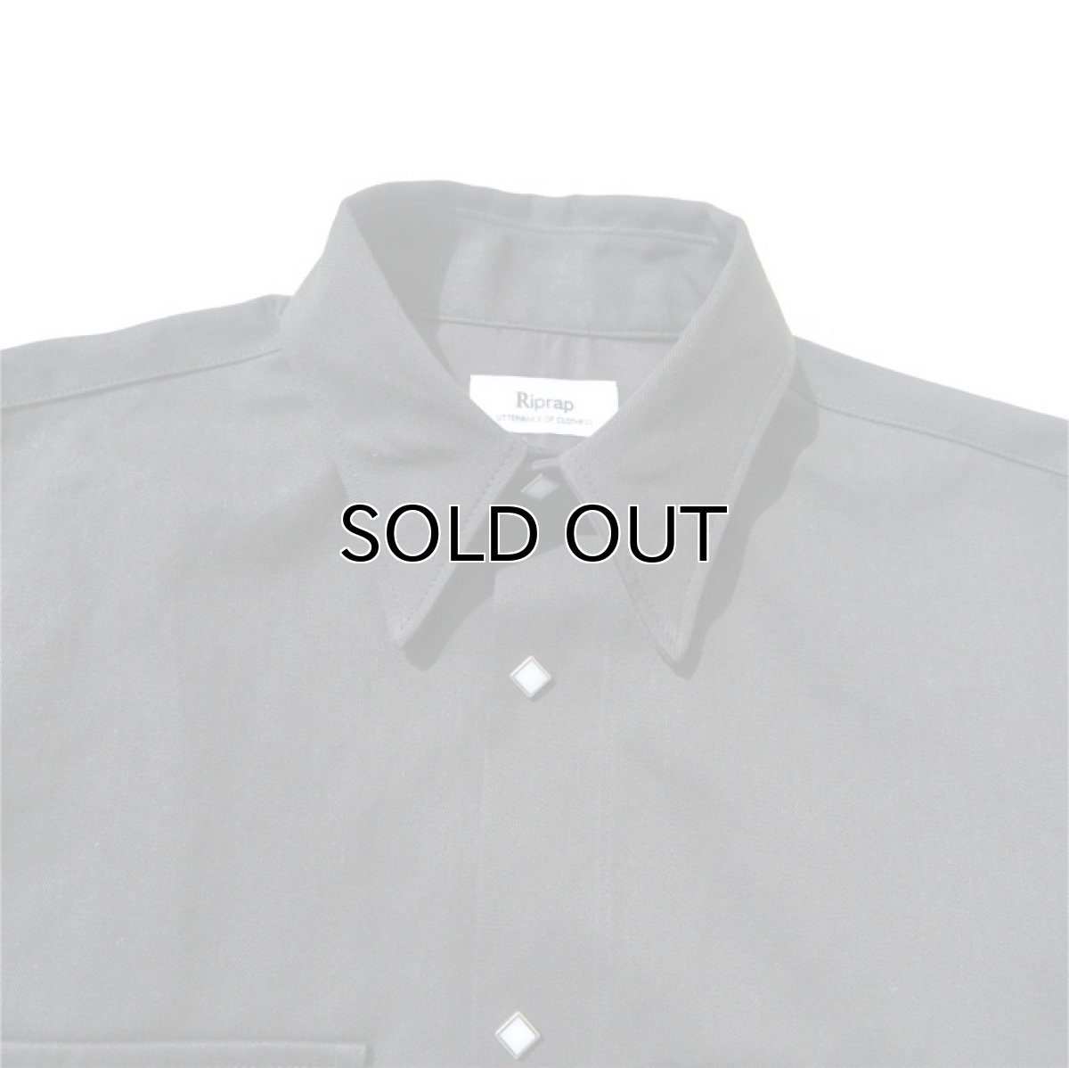 画像5: Riprap "Long Point Short Length Western Shirts" the poem exclusive　color : TYPE BLACK (5)