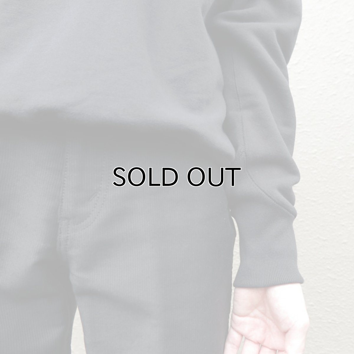 画像9: Riprap "Super Soft Loopwheel Y Neck Sweat Shirts"  color : BLACK (9)