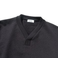 画像5: Riprap "Super Soft Loopwheel Y Neck Sweat Shirts" 　color : BLACK (5)