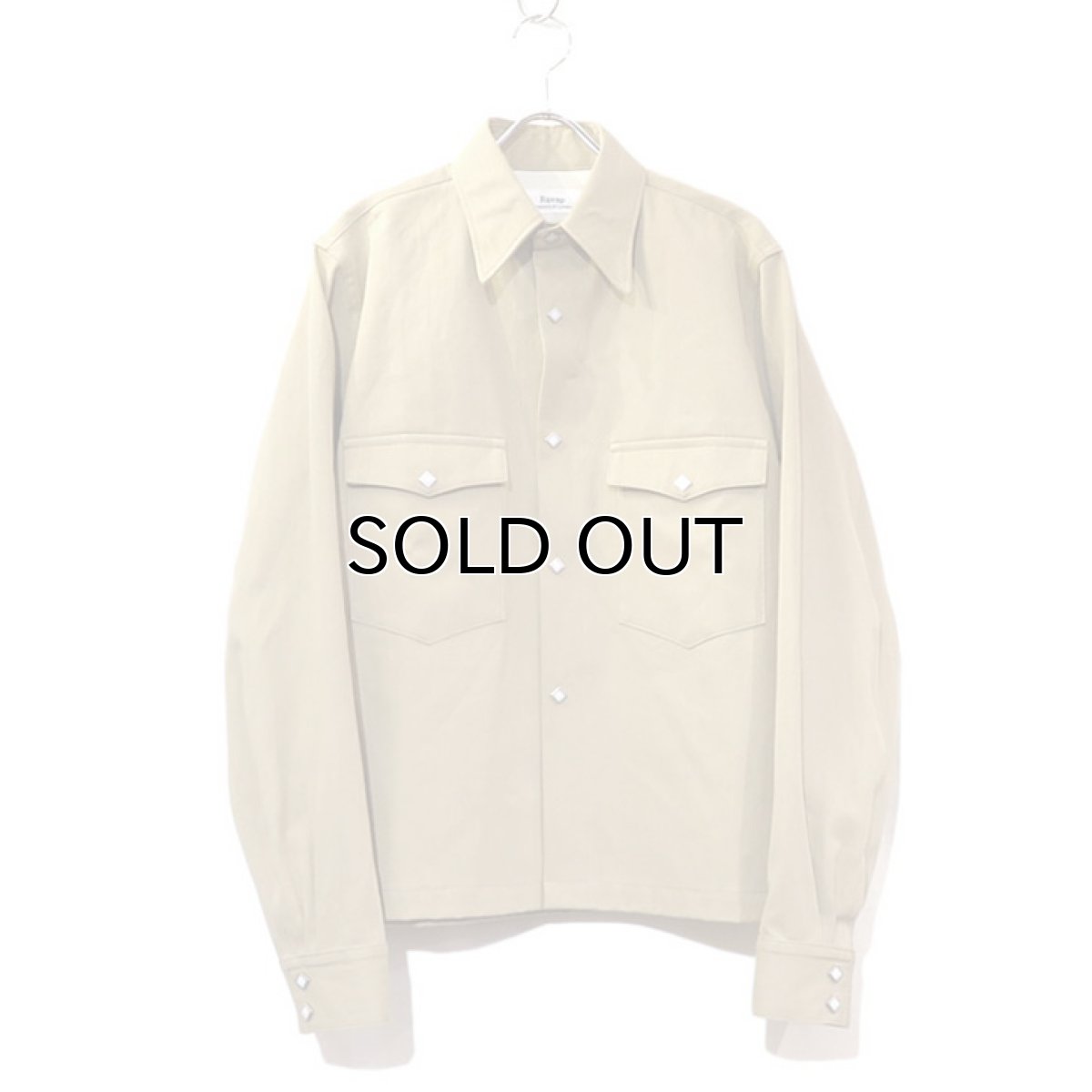 画像2: Riprap "Long Point Short Length Western Shirts" color :KHAKI (2)