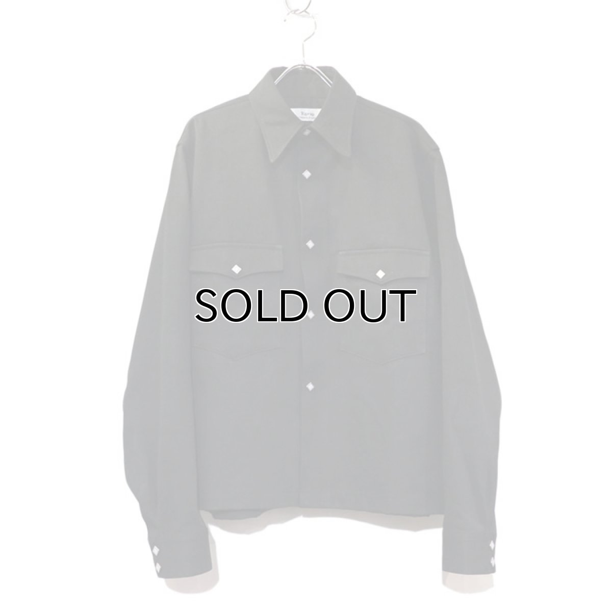 画像2: Riprap "Long Point Short Length Western Shirts" the poem exclusive　color : TYPE BLACK (2)