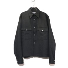 画像2: Riprap "Long Point Short Length Western Shirts" the poem exclusive　color : TYPE BLACK (2)