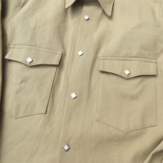 画像6: Riprap "Long Point Short Length Western Shirts"　color :KHAKI (6)