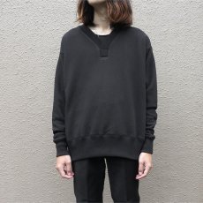 画像8: Riprap "Super Soft Loopwheel Y Neck Sweat Shirts" 　color : BLACK (8)