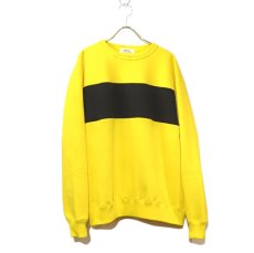 画像2: Riprap "Super Soft Loopwheel Switching Crew Sweat Shirts " 　color : LEMON/BLACK (2)