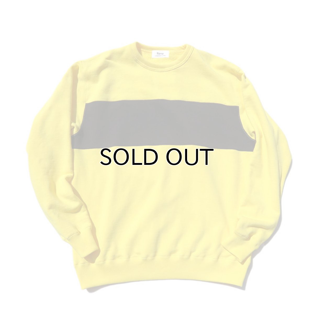 画像3: Riprap "Super Soft Loopwheel Switching Crew Sweat Shirts "  color : LEMON/BLACK (3)
