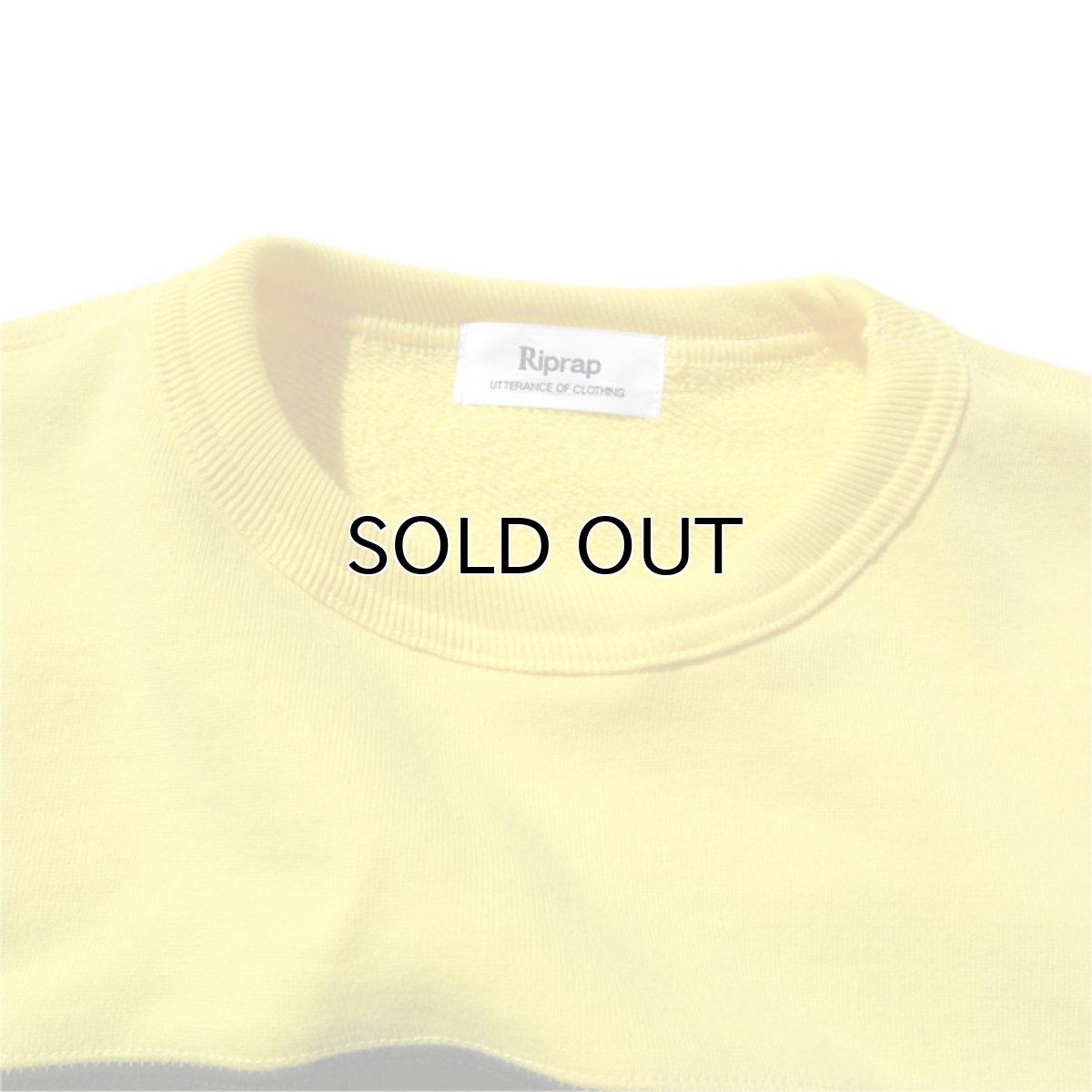 画像6: Riprap "Super Soft Loopwheel Switching Crew Sweat Shirts "  color : LEMON/BLACK (6)