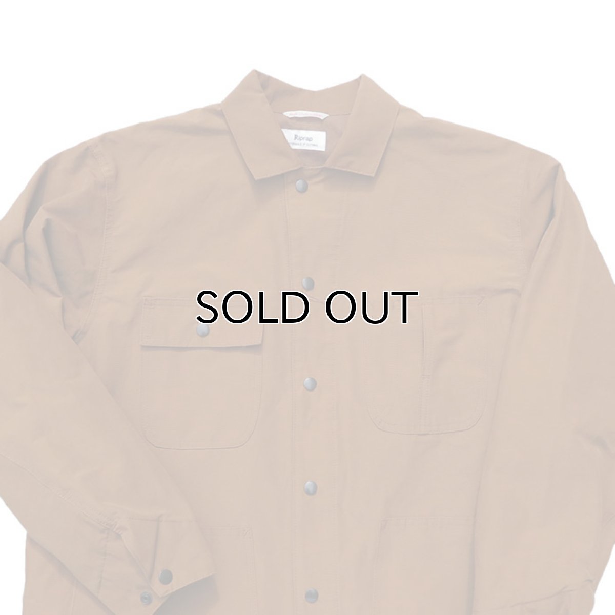 画像6: Riprap "C/N Grosgrain Chore Coat"　color : SADDLE BROWN (6)