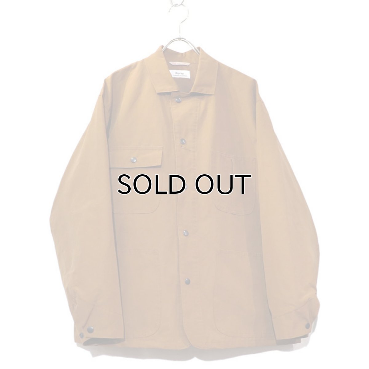 画像2: Riprap "C/N Grosgrain Chore Coat"　color : SADDLE BROWN (2)
