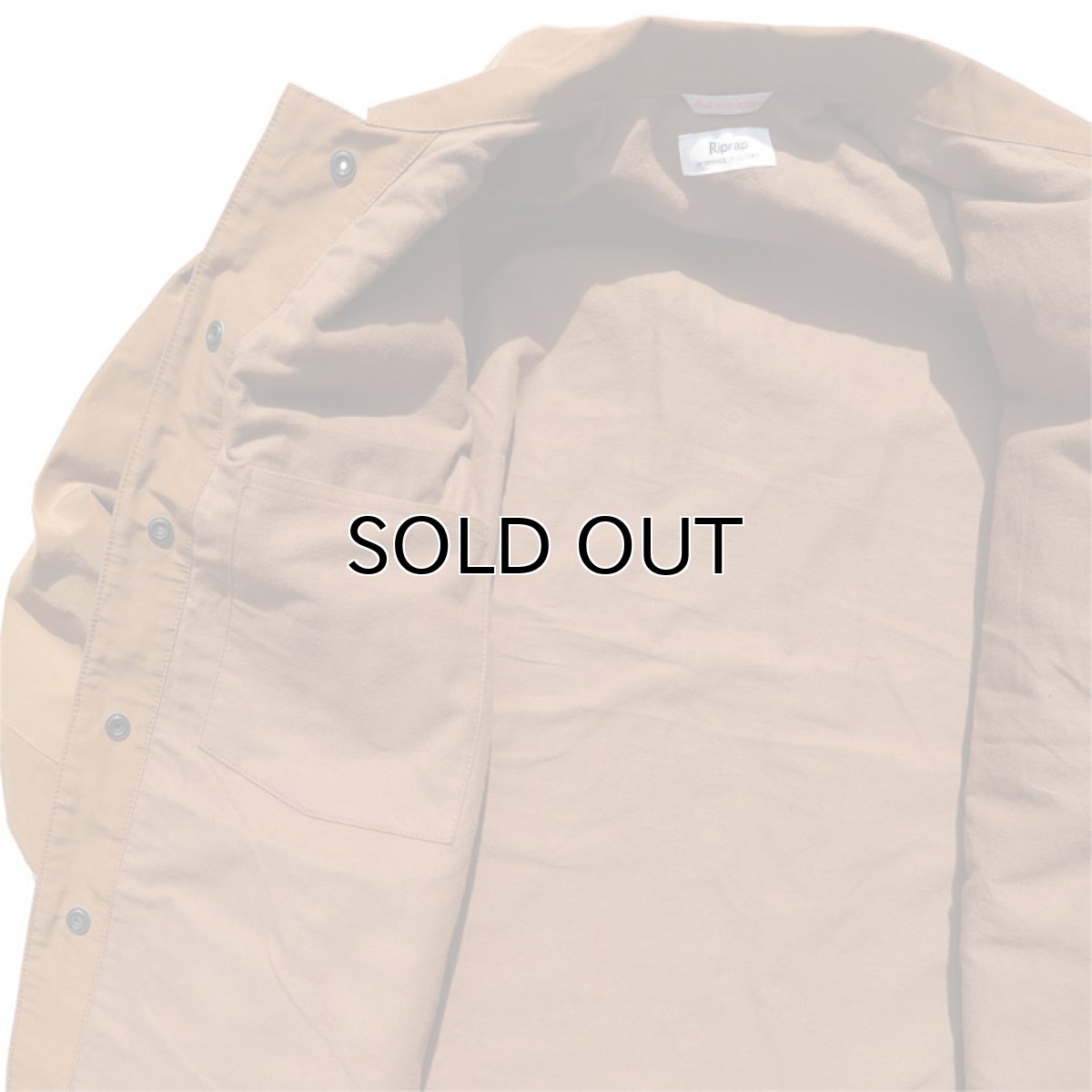 画像10: Riprap "C/N Grosgrain Chore Coat"　color : SADDLE BROWN (10)