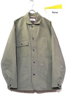 画像1: Riprap "C/N Grosgrain Chore Coat"　color : MOSS (1)