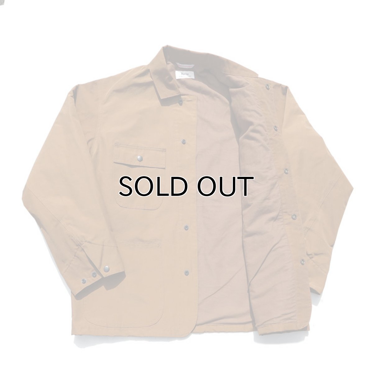 画像9: Riprap "C/N Grosgrain Chore Coat"　color : SADDLE BROWN (9)