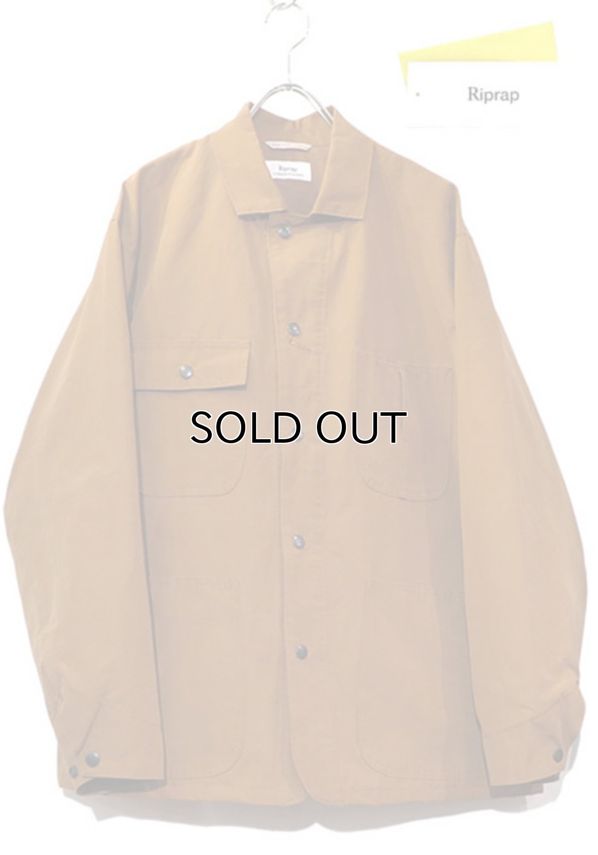 画像1: Riprap "C/N Grosgrain Chore Coat"　color : SADDLE BROWN (1)