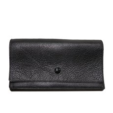 画像2: "JUTTA NEUMANN" Leather Wallet "the Waiter's Wallet"  color : Black / Baby Blue　長財布 (2)