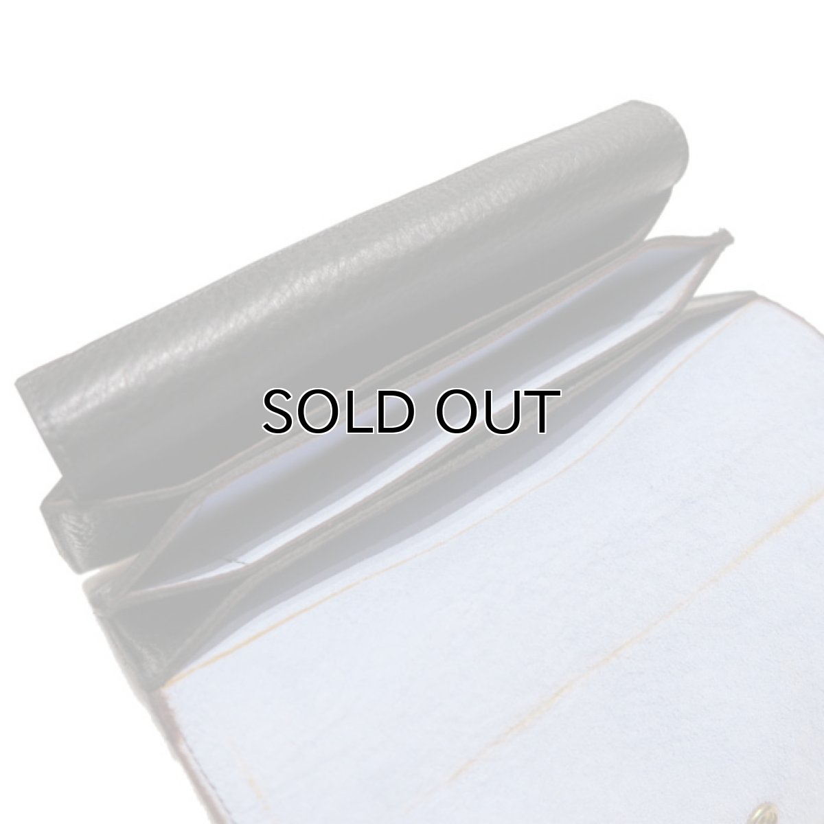 画像7: "JUTTA NEUMANN" Leather Wallet "the Waiter's Wallet"  color : Black / Baby Blue　長財布 (7)