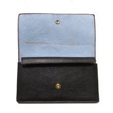 画像5: "JUTTA NEUMANN" Leather Wallet "the Waiter's Wallet"  color : Black / Baby Blue　長財布 (5)