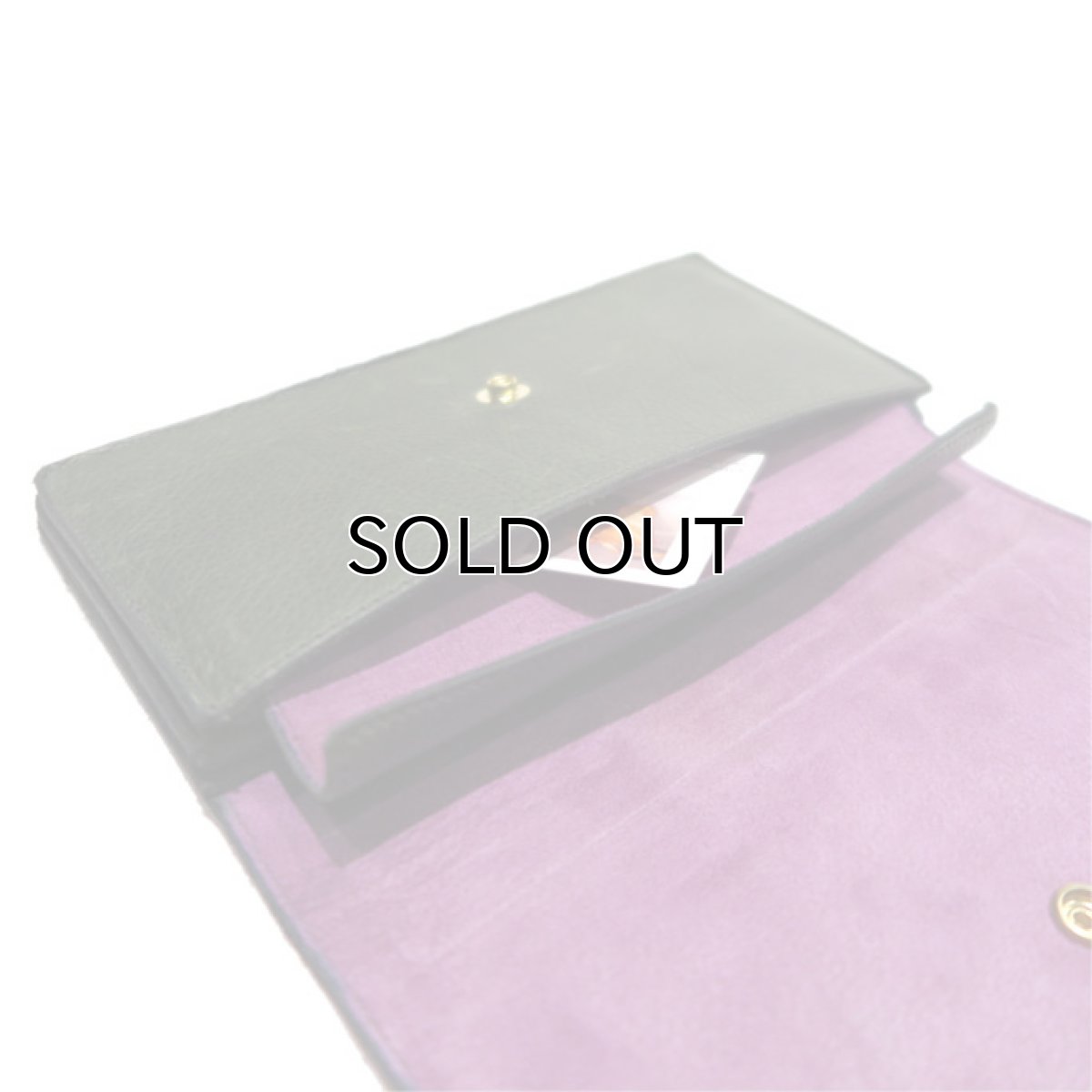 画像8: "JUTTA NEUMANN" Leather Wallet "the Waiter's Wallet"  color : Green / Lavender　長財布 (8)