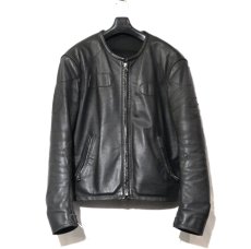 画像1: 2000's "Maison Martin Margiela 10" Motorcycle Leather Jacket　size 52 (1)