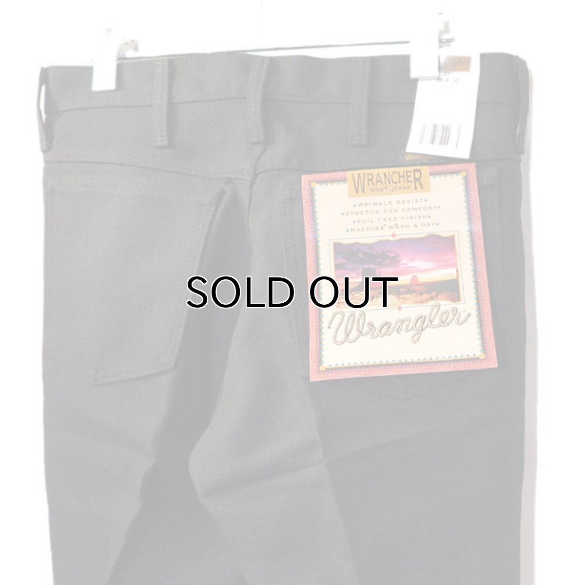画像3: Wrangler "WRANCHER DRESS JEANS"  Boot Cut Pants　BLACK　size W 29~40 INCH (3)