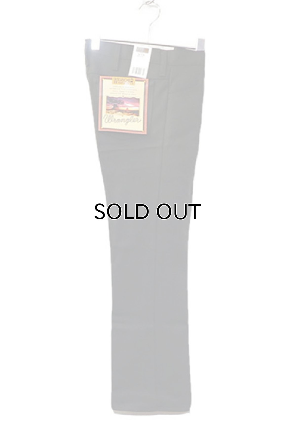 画像1: Wrangler "WRANCHER DRESS JEANS"  Boot Cut Pants　BLACK　size W 29~40 INCH (1)